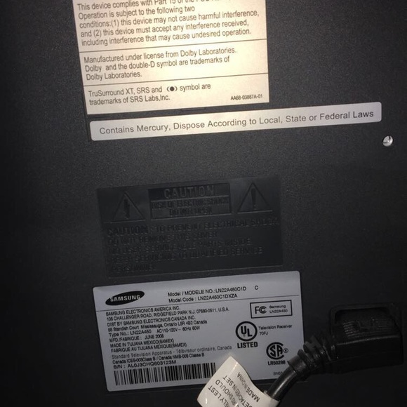 Samsung 22’ TV - Picture 1 of 5